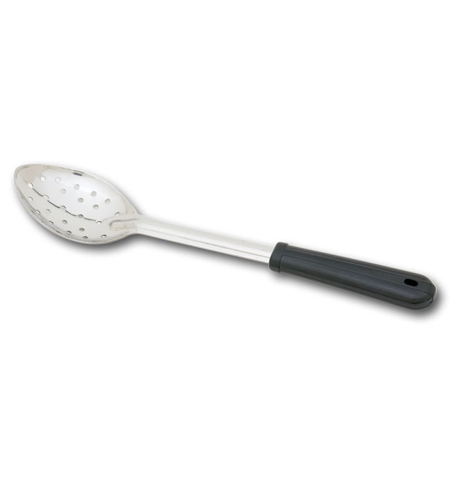 Stainless Steel Pierced Basting Spoon with Bakelite Handle 13"
